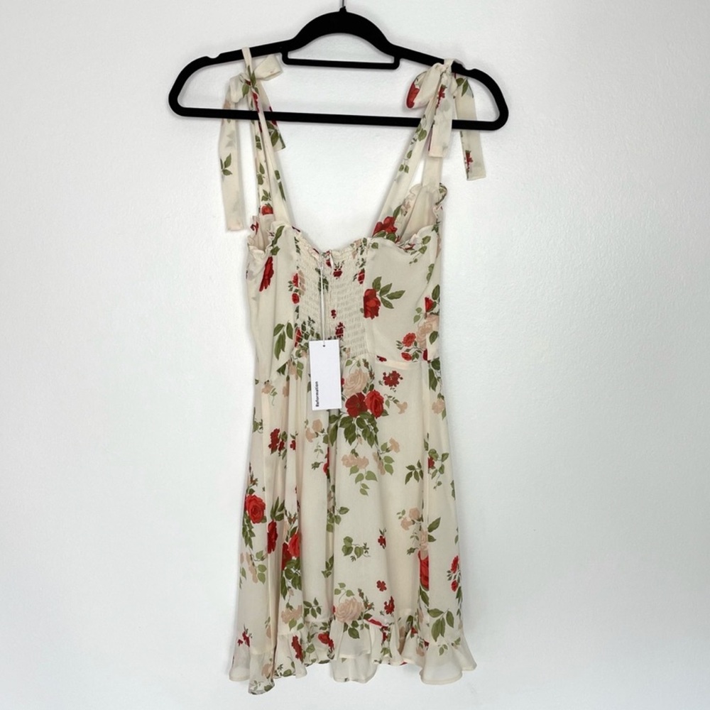 Reformation — Brand New — Ruffle Edge, Floral Dress - Picture 4 of 6